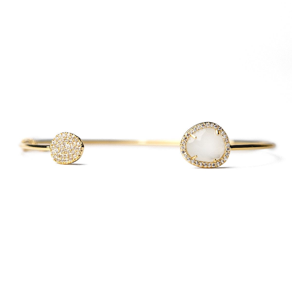 Glass With Pave Cuff Bracelet - Image 11