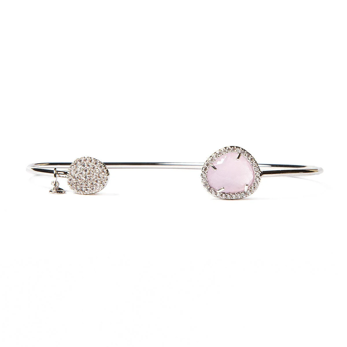 Glass With Pave Cuff Bracelet - Image 14