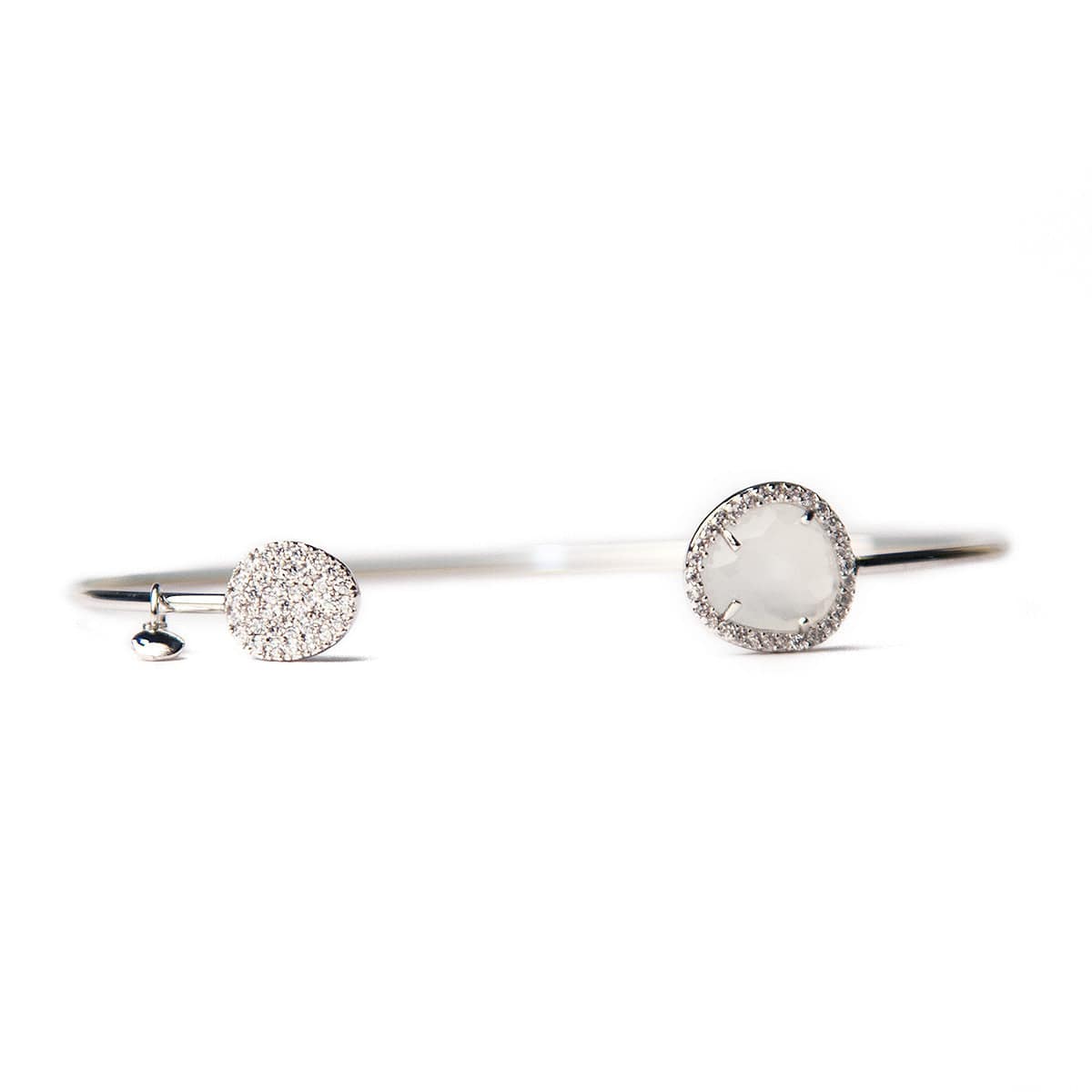 Glass With Pave Cuff Bracelet - Image 15