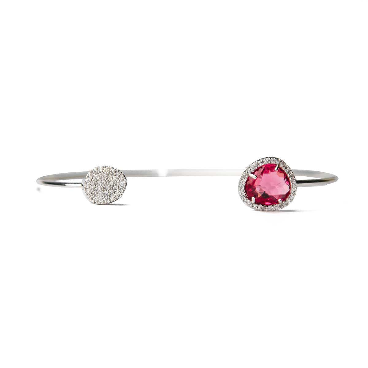 Glass With Pave Cuff Bracelet - Image 19