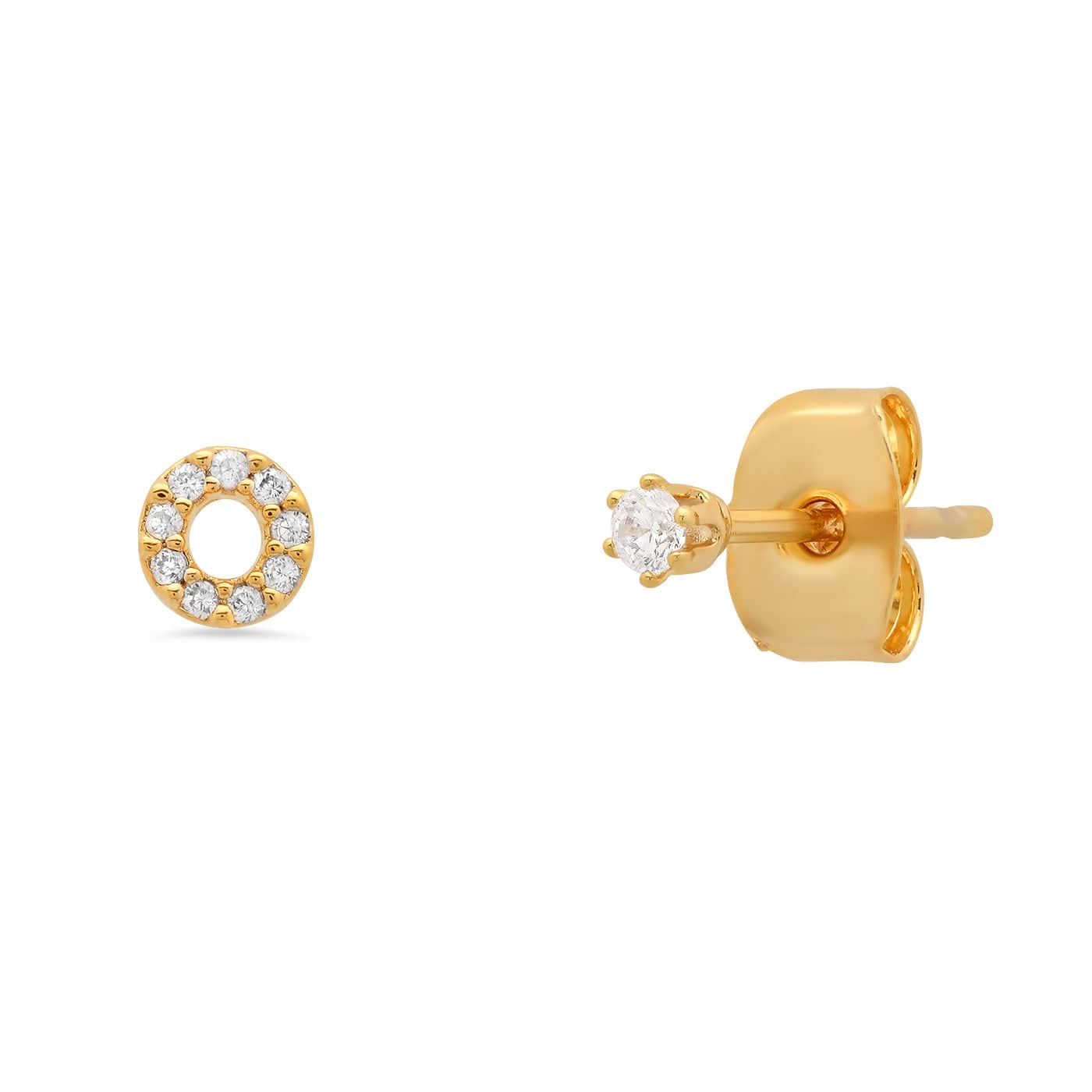 Pavé Initial Mismatched Earrings - Image 16