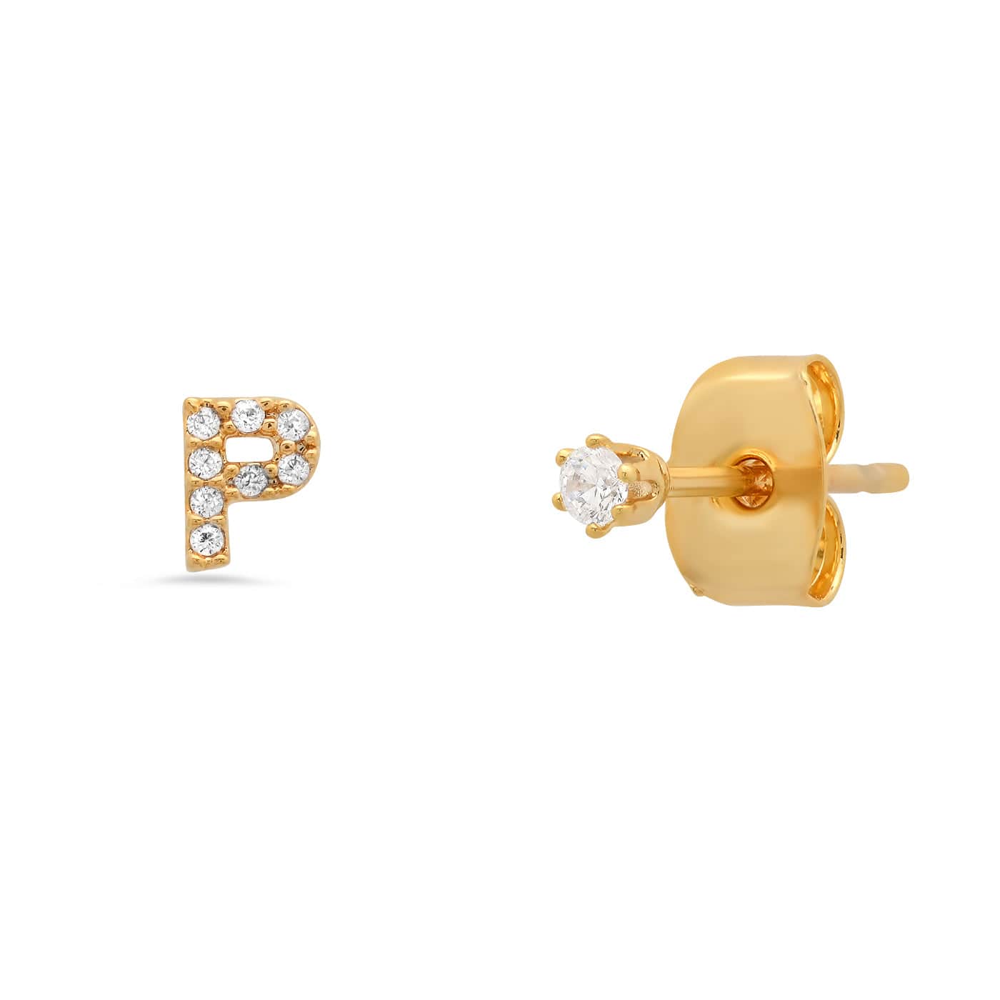 Pavé Initial Mismatched Earrings - Image 17