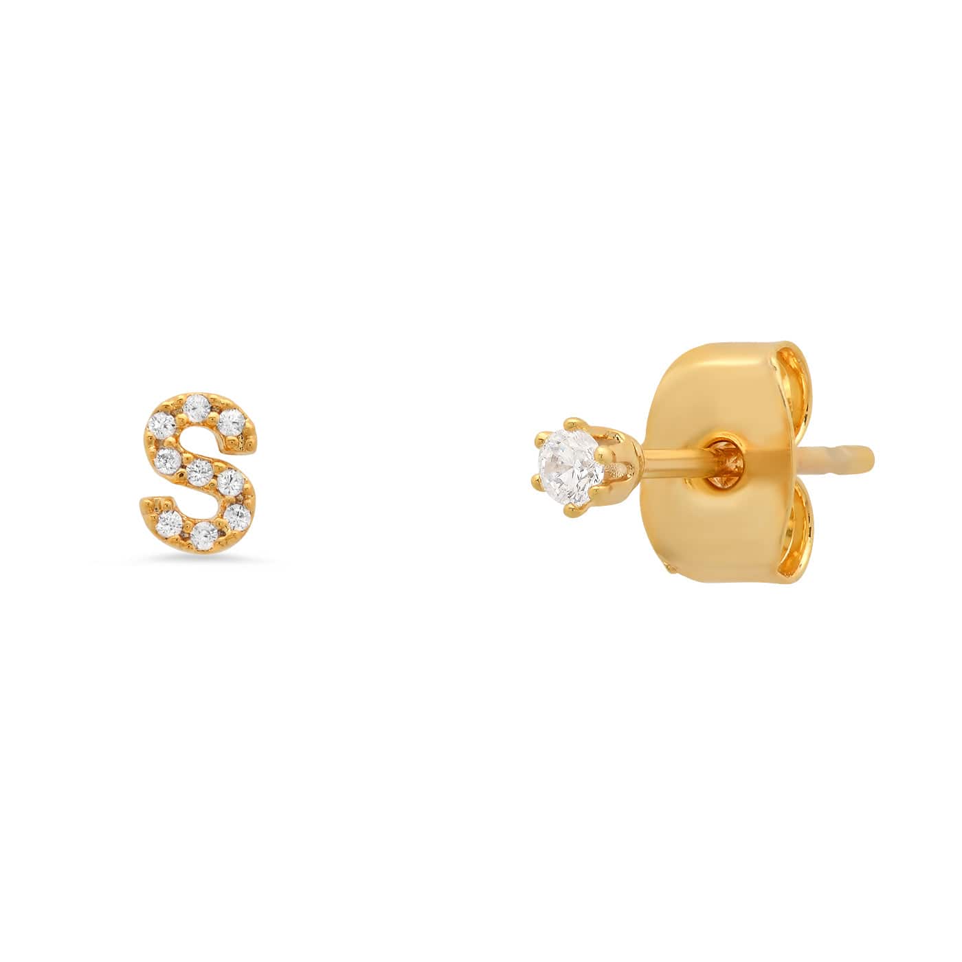 Pavé Initial Mismatched Earrings - Image 20