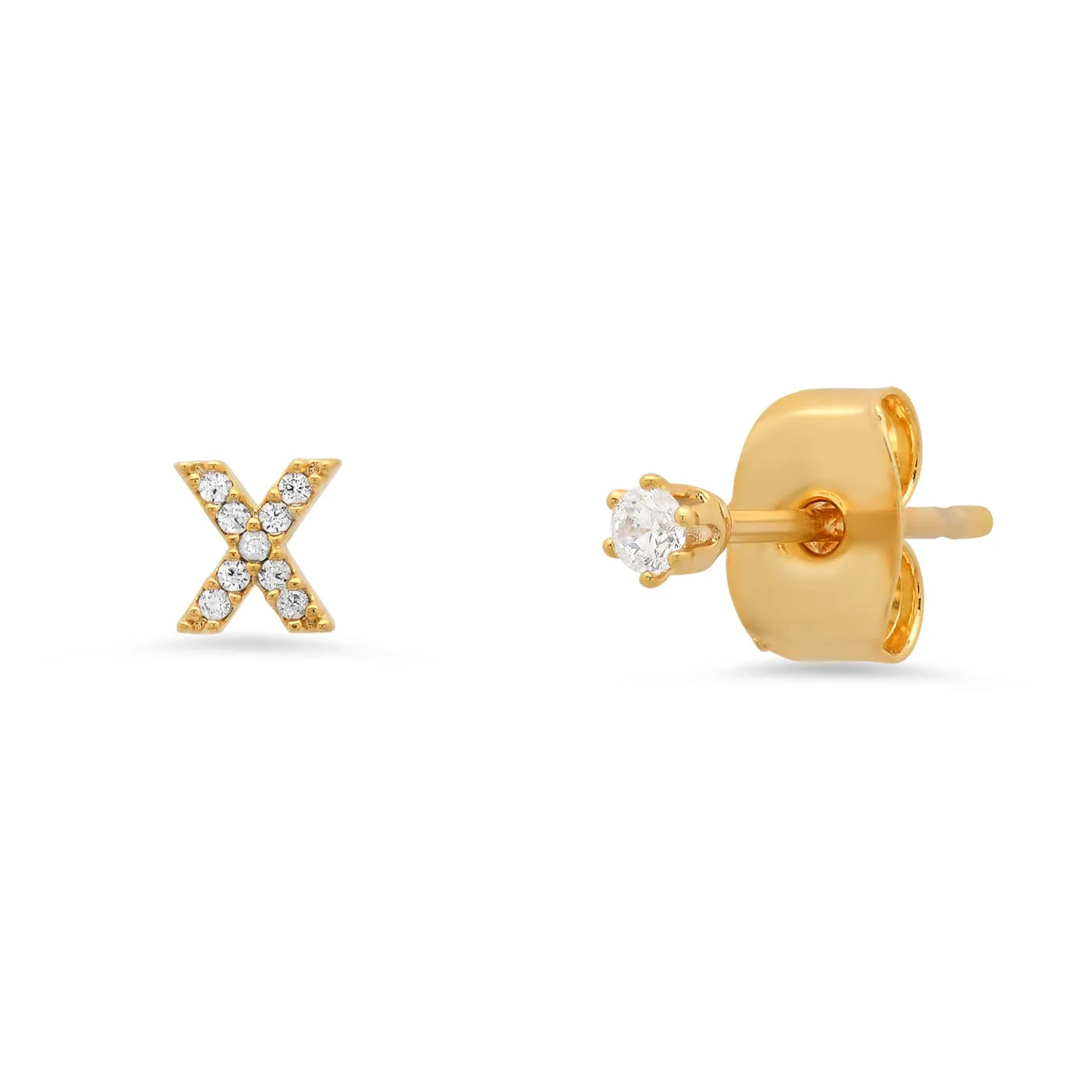 Pavé Initial Mismatched Earrings - Image 25