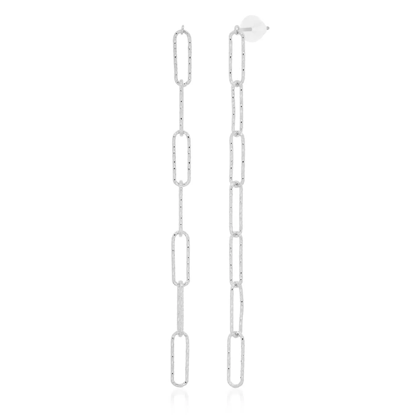 Drop Link Chain Earrings - Image 3