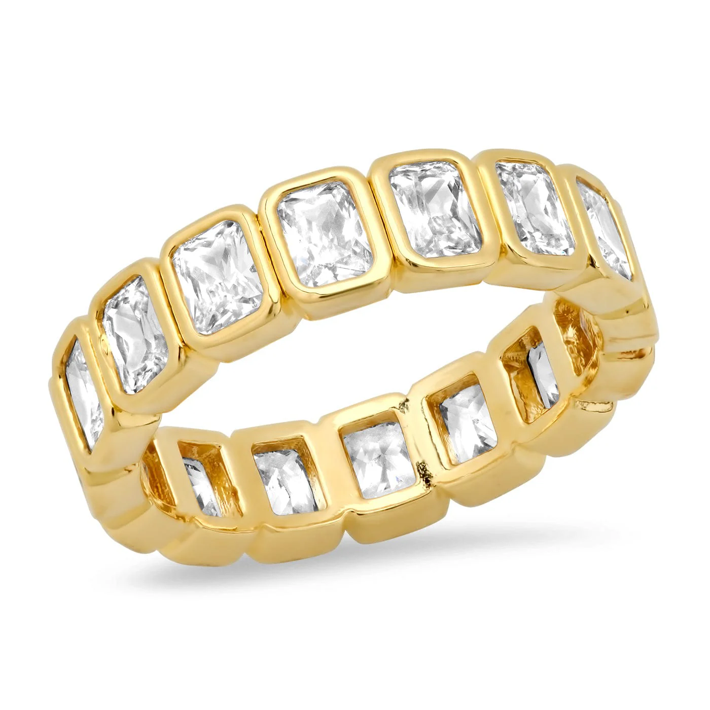 Emerald Cut Eternity Band - Image 4
