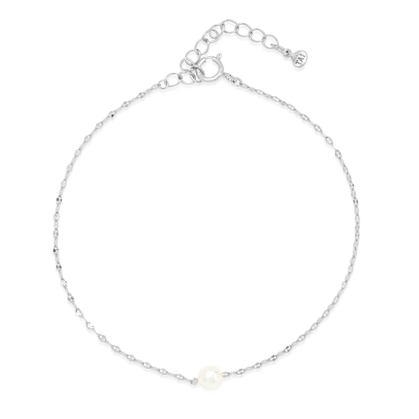 Freshwater Pearl Delicate Chain Bracelet - Image 4