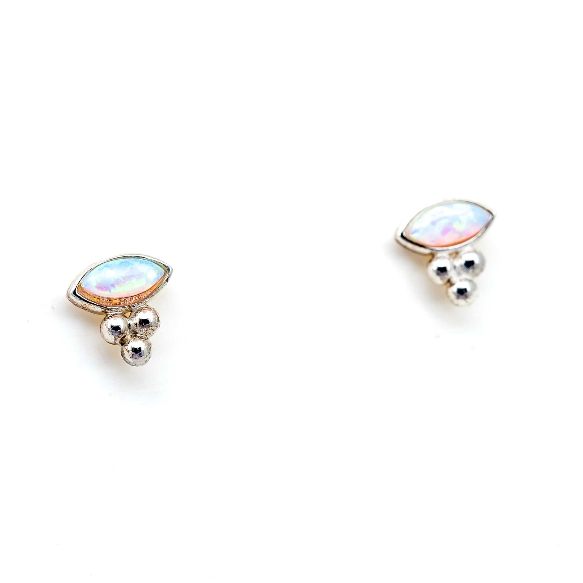 East-West Opal Studs - Image 4