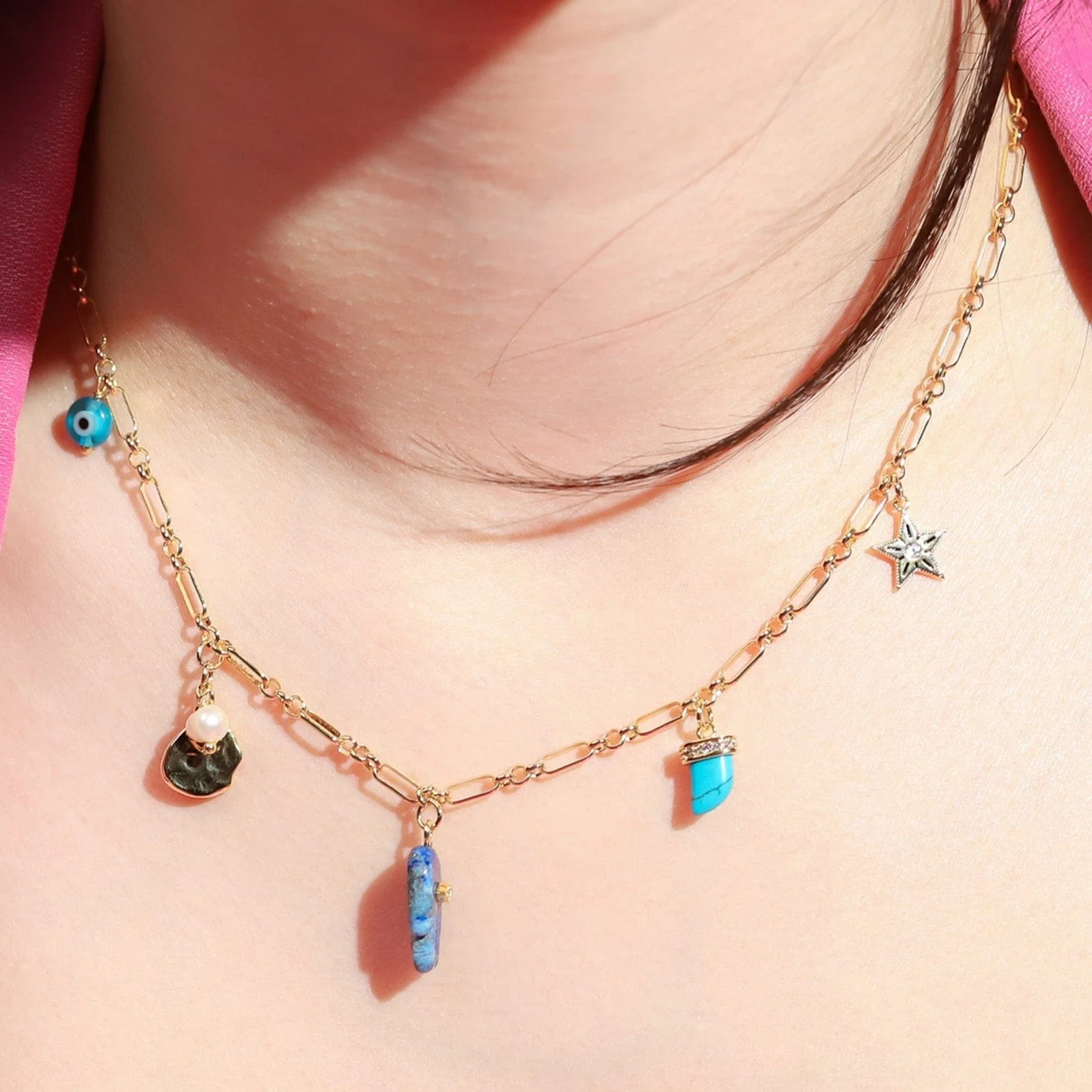 Lucky Star Charm Necklace - Image 3