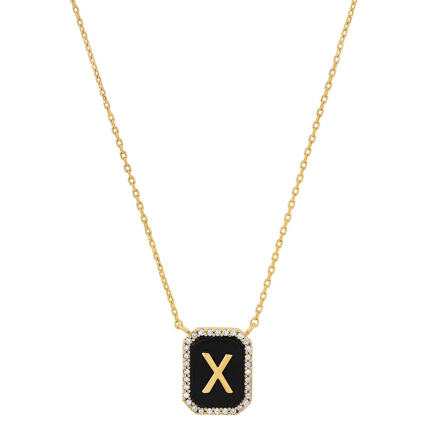 Onyx Monogram Pendant Necklace - Image 24