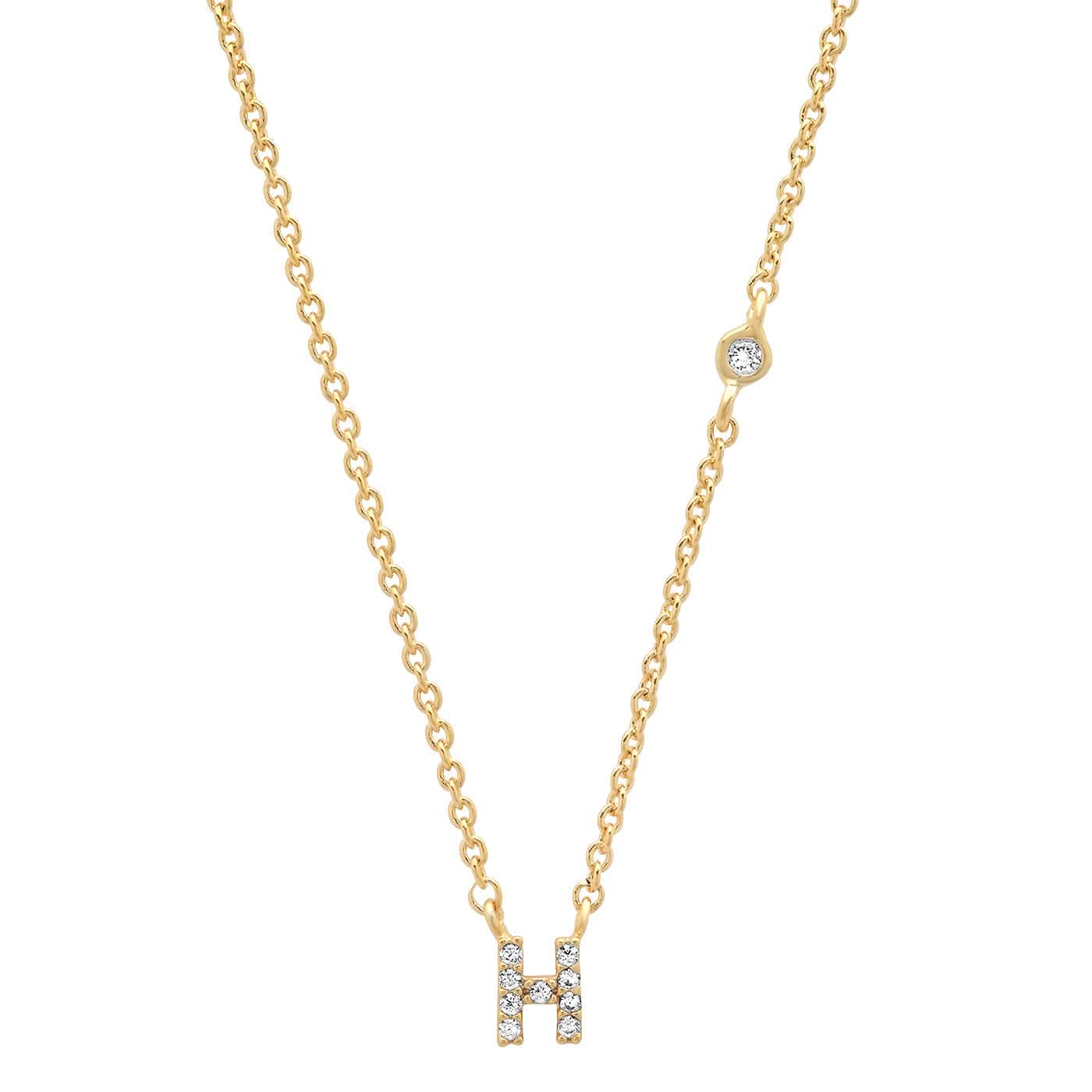 CZ Initial Necklace - Image 10