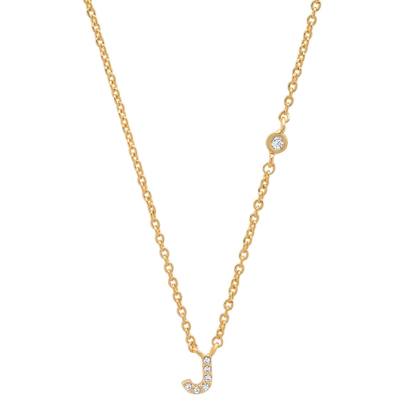 CZ Initial Necklace - Image 12