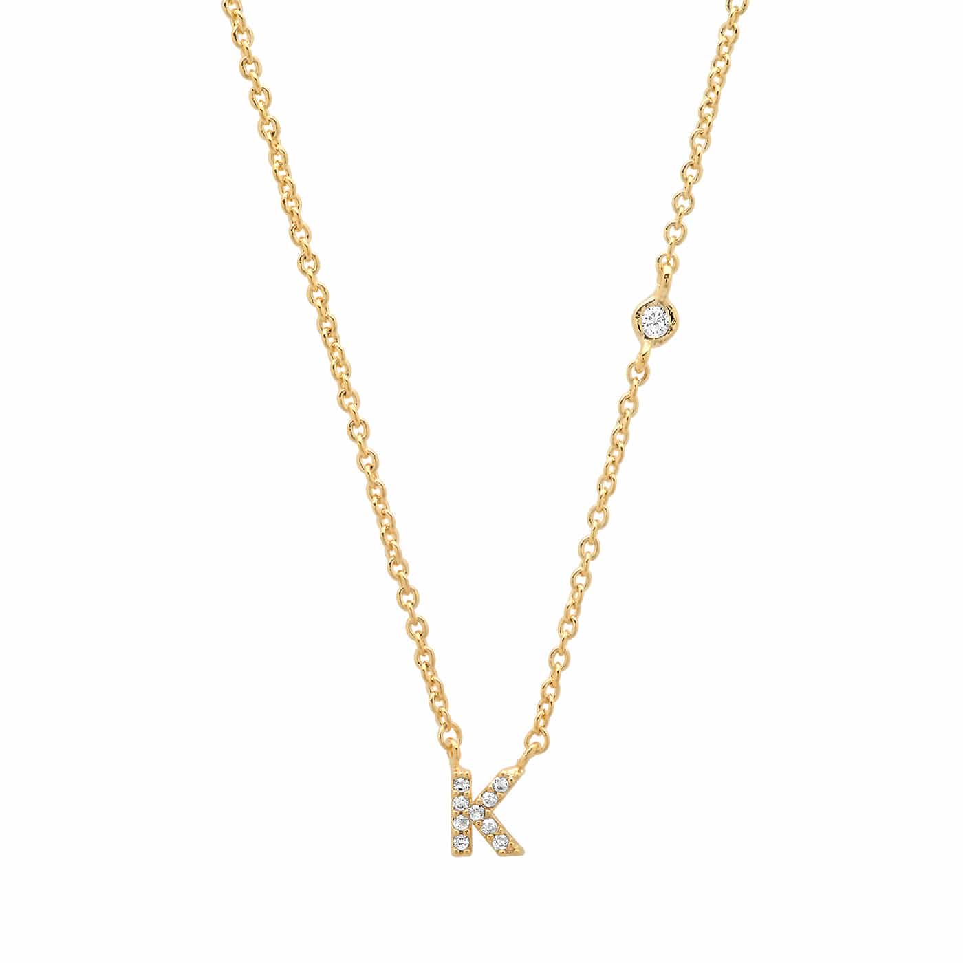 CZ Initial Necklace - Image 13