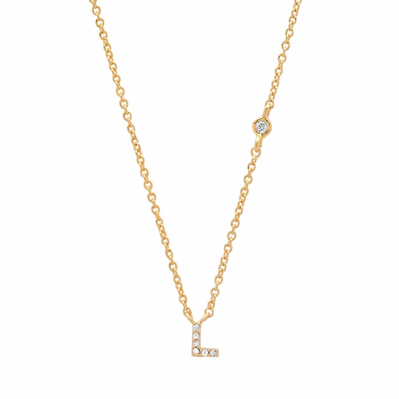 CZ Initial Necklace - Image 14