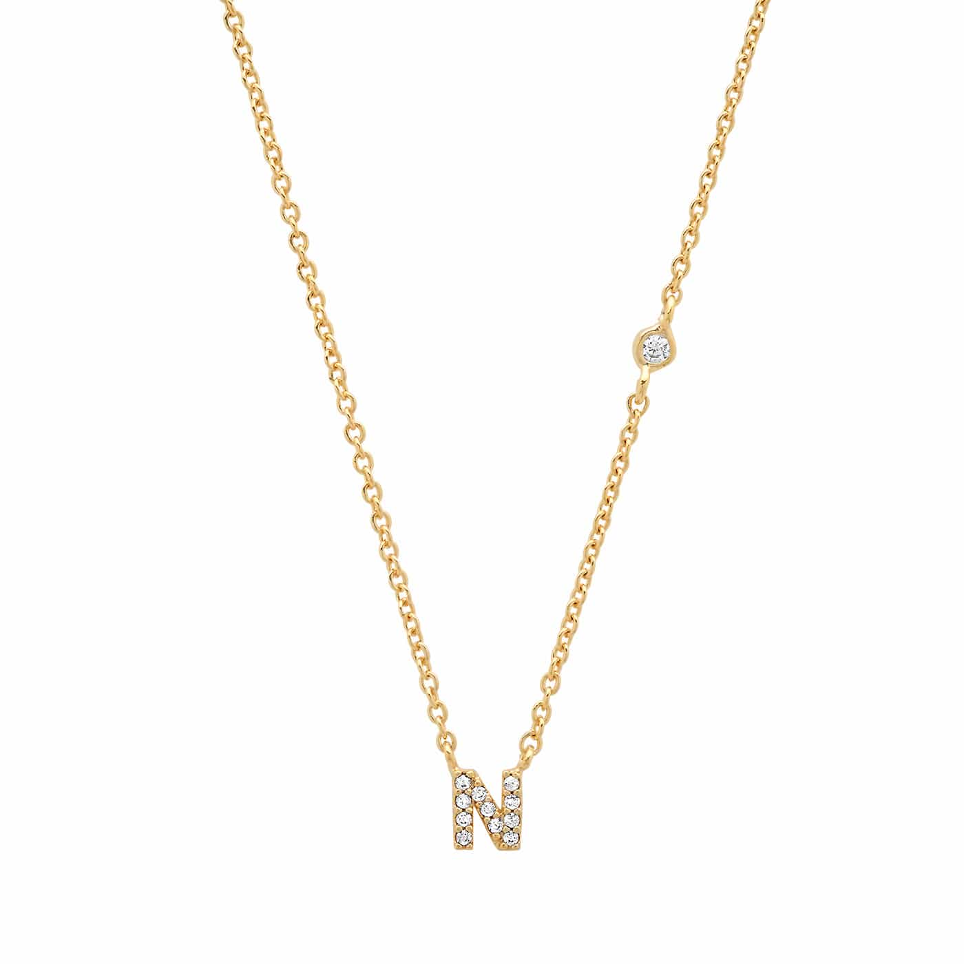 CZ Initial Necklace - Image 16