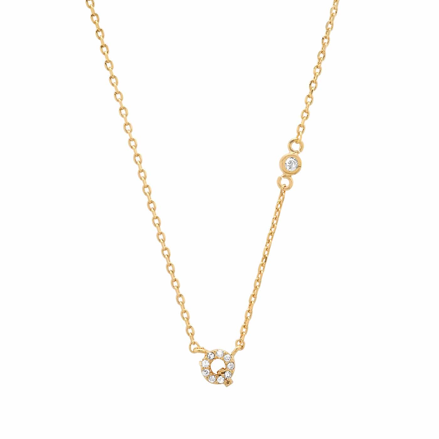 CZ Initial Necklace - Image 19