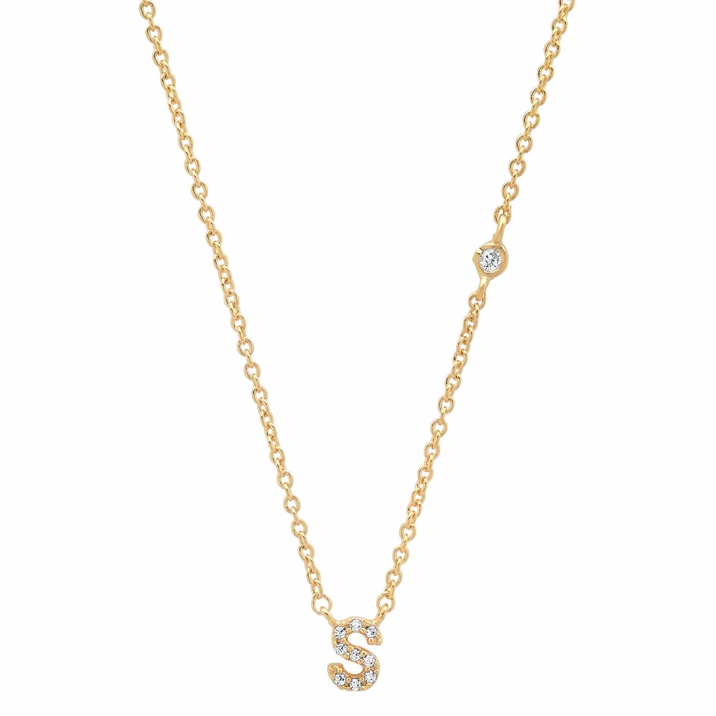 CZ Initial Necklace - Image 21