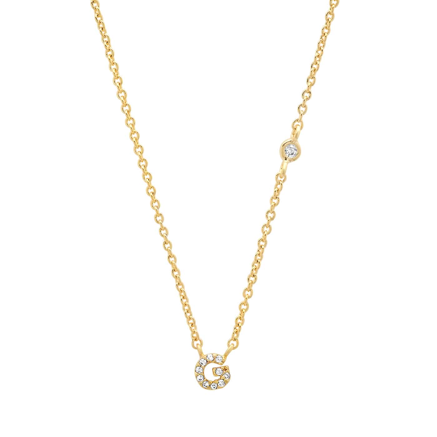 CZ Initial Necklace - Image 9