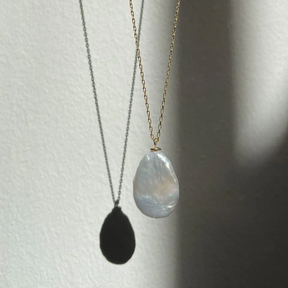 Freshwater Pearl Drop Necklace - Image 3