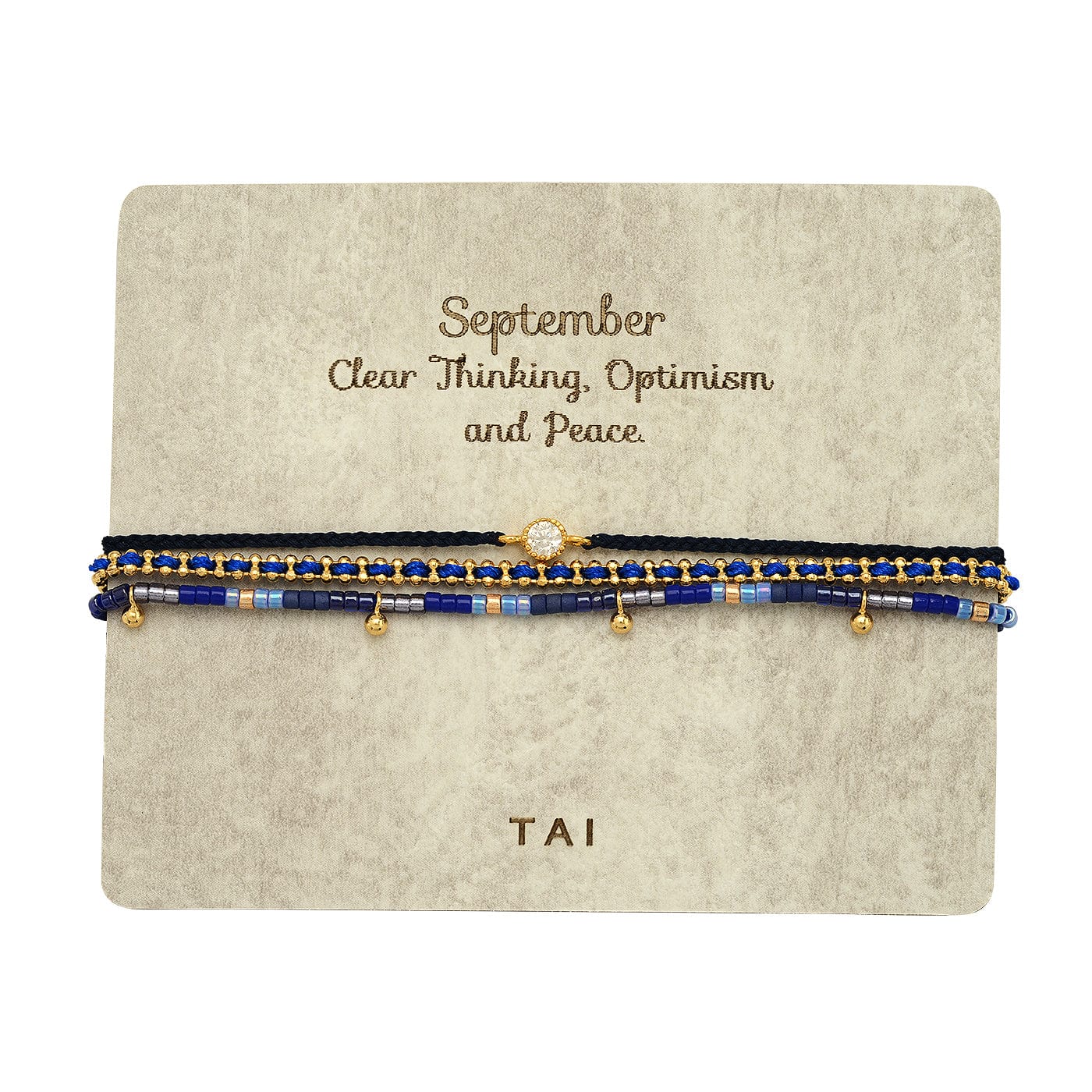 Handmade Pull Tie Birthstone Bracelets | Set Of 3 - Image 10
