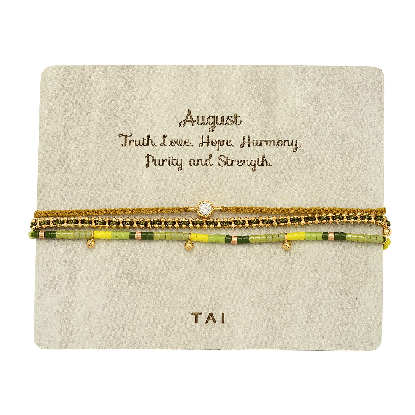 Handmade Pull Tie Birthstone Bracelets | Set Of 3 - Image 9