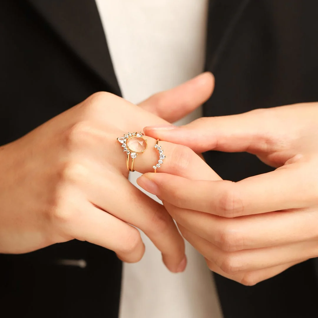 Vintage Birthstone Ring Set - Image 3